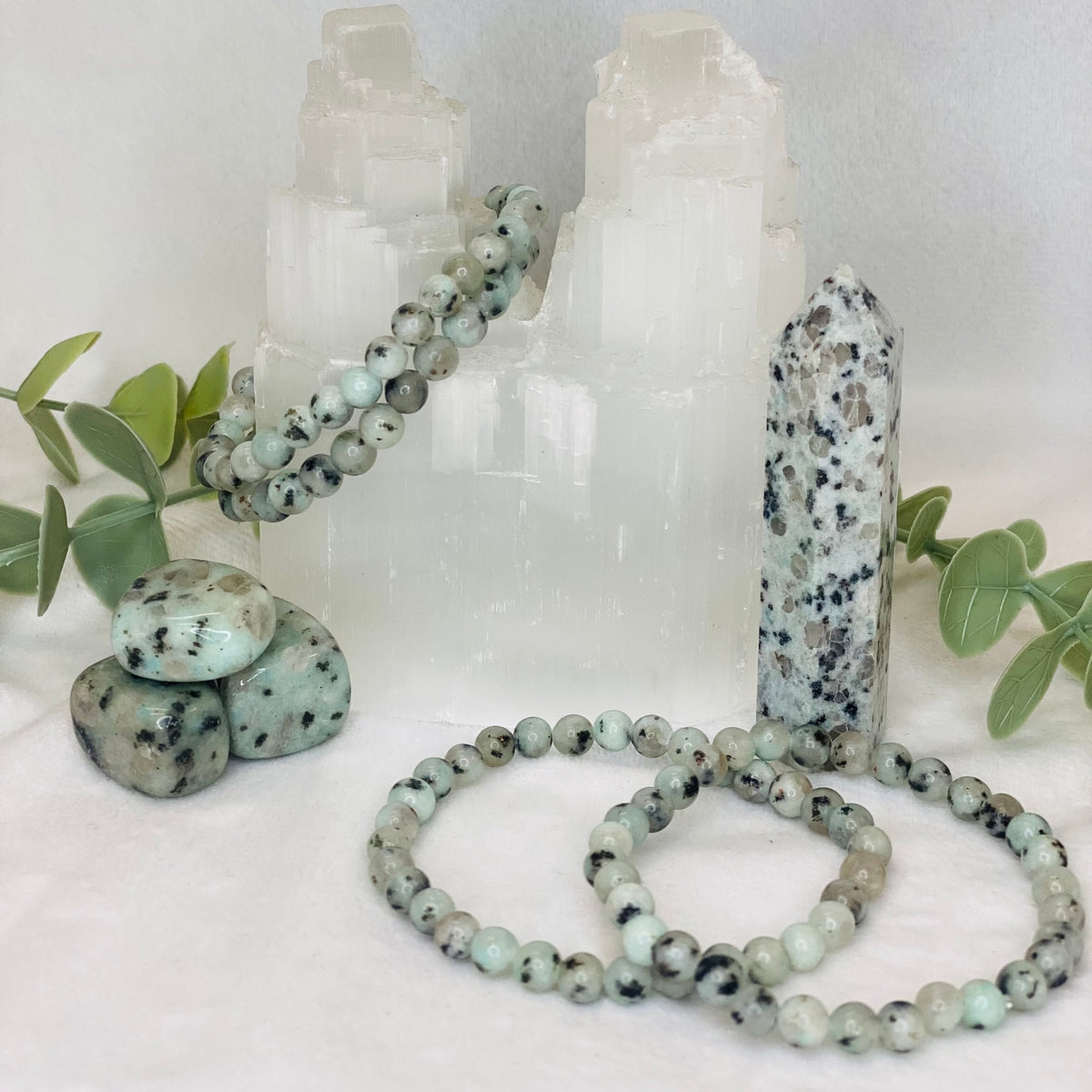 6mm Lotus Jasper Bracelet The Crystal and Wellness Warehouse