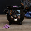 Pentagram Cauldron Oil Burner Candle Holder The Crystal and Wellness Warehouse 