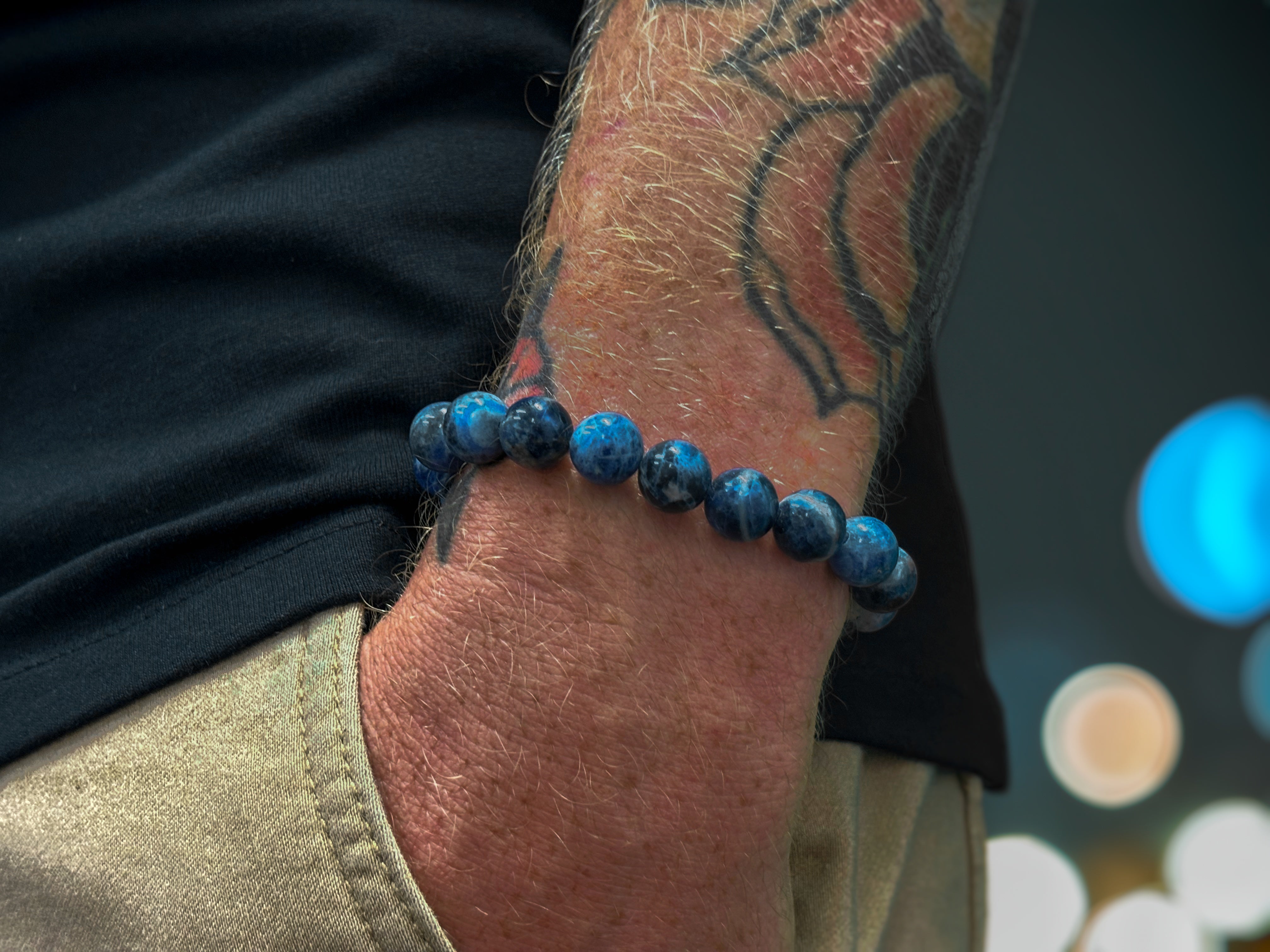 Sodalite Beaded Bracelet 8mm