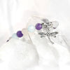 Dragonfly Charm Crystal Bracelets ~ 6mm Crystal Variety