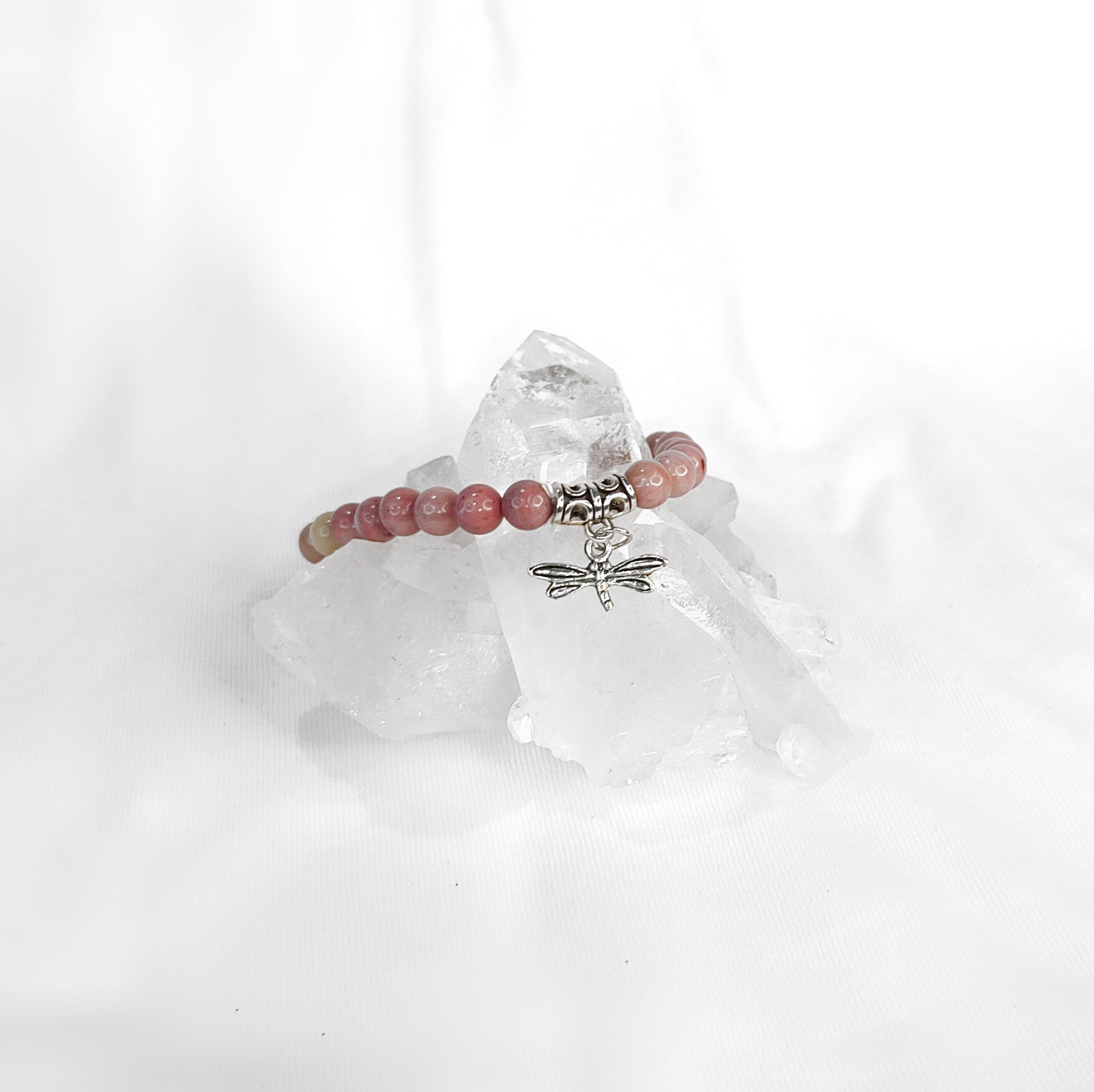 Dragonfly Charm Crystal Bracelets ~ 6mm so many crystals to choose from