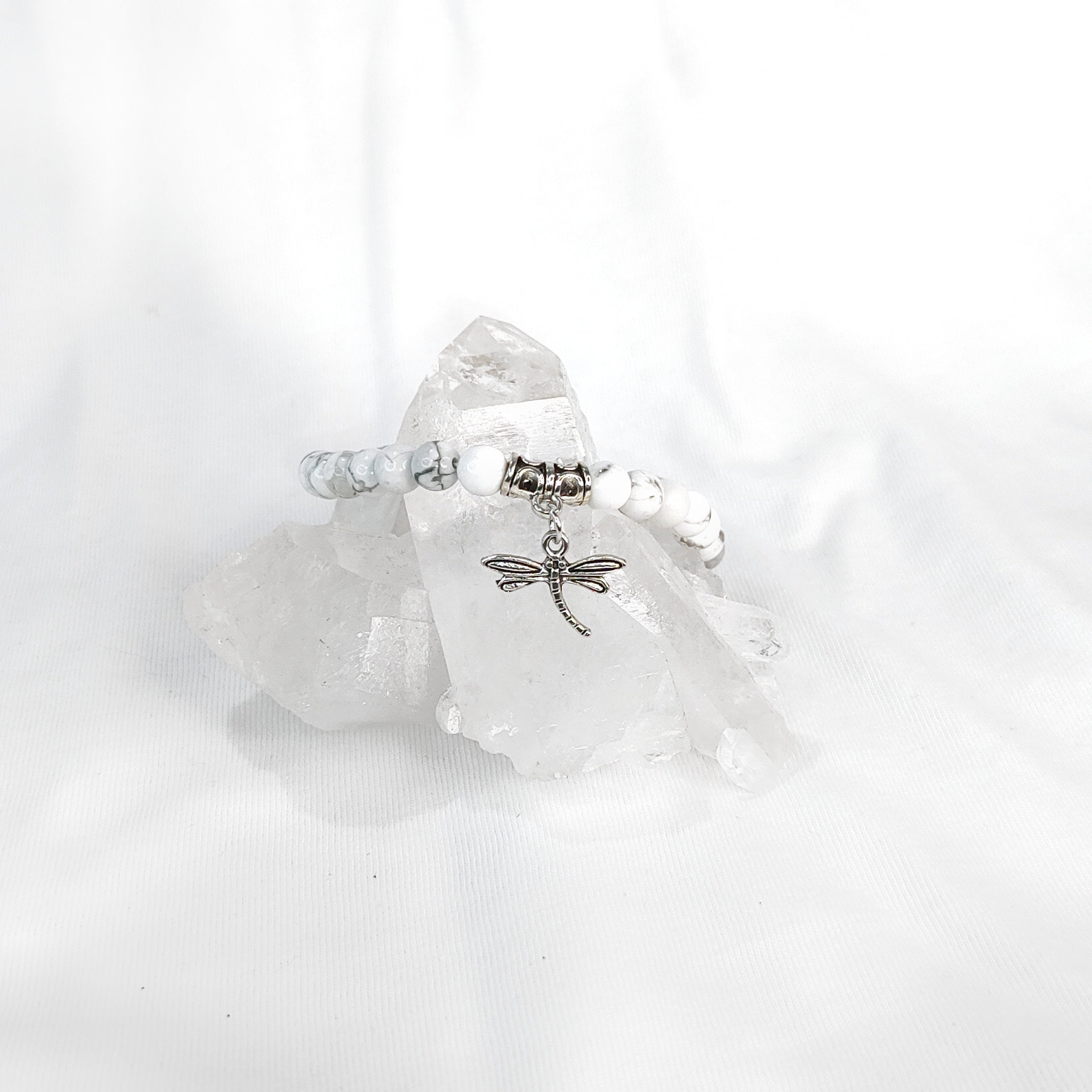 Dragonfly Charm Crystal Bracelets ~ 6mm so many crystals to choose from