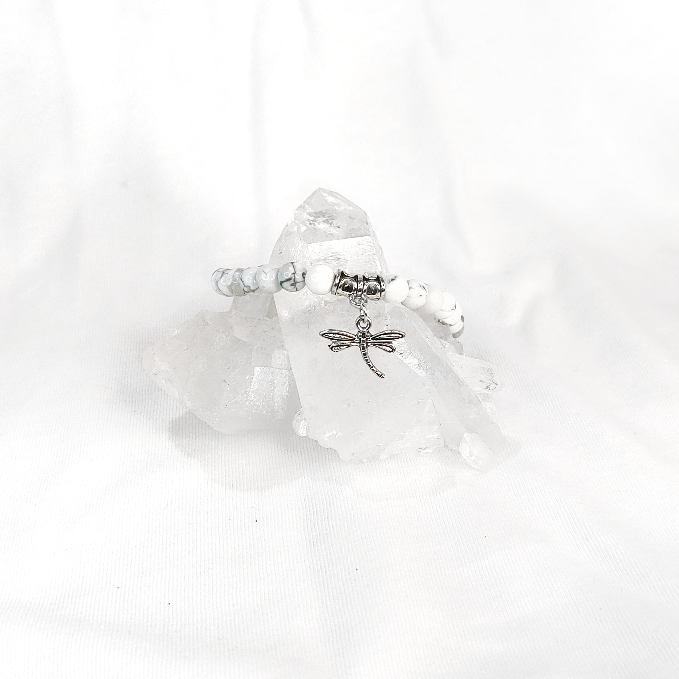 Dragonfly Charm Crystal Bracelets ~ 6mm so many crystals to choose from