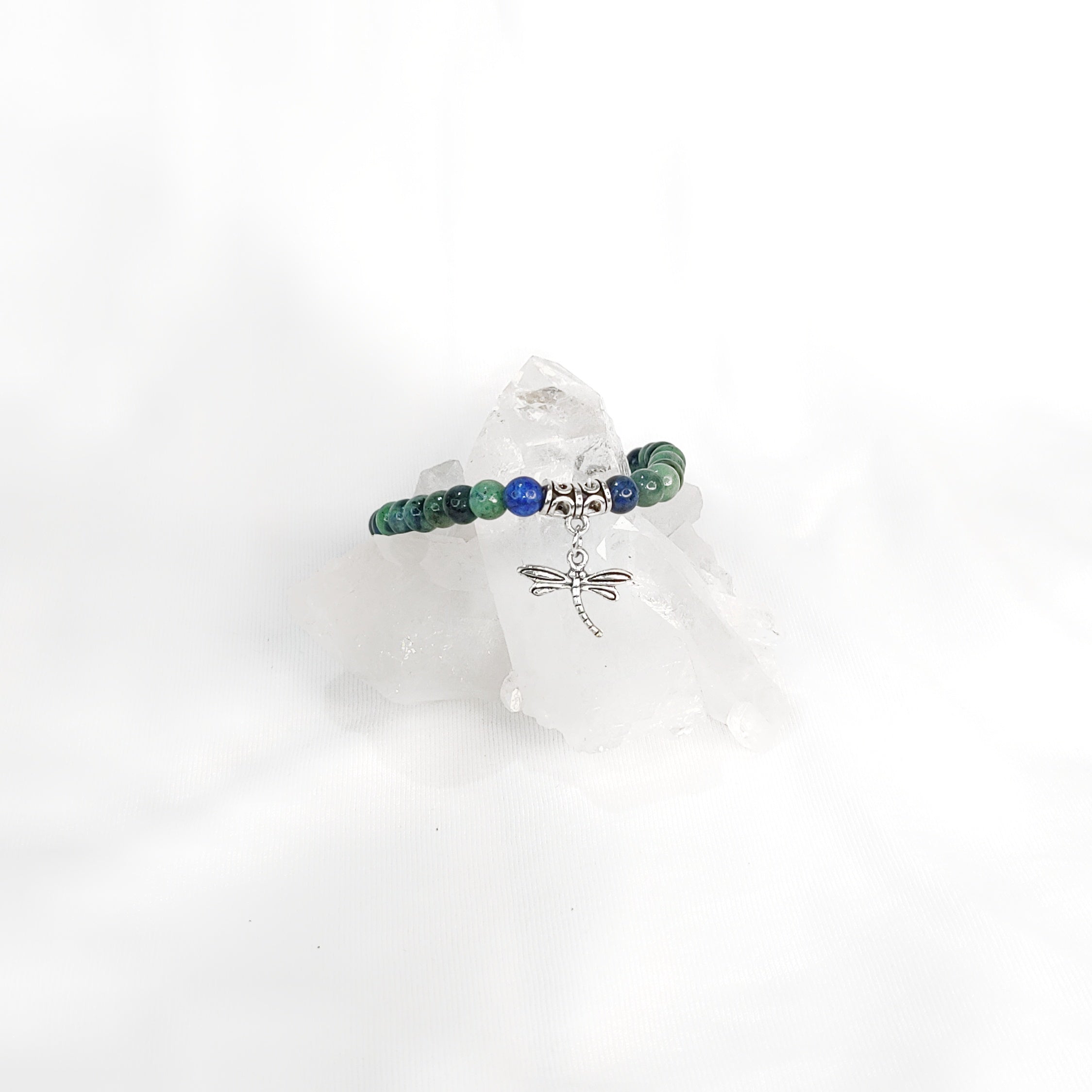 Dragonfly Charm Crystal Bracelets ~ 6mm so many crystals to choose from