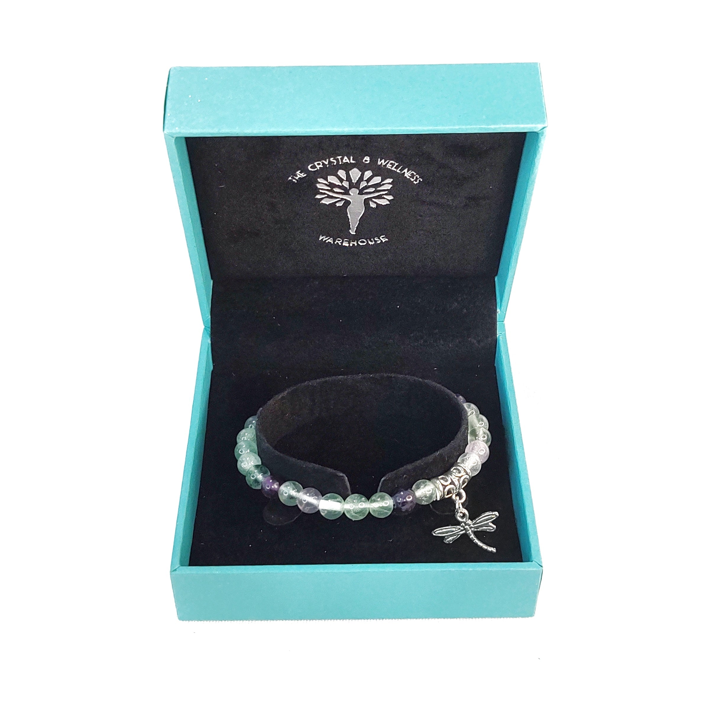 Dragonfly Charm Crystal Bracelets ~ 6mm so many crystals to choose from