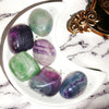 Rainbow fluorite tumbled stone