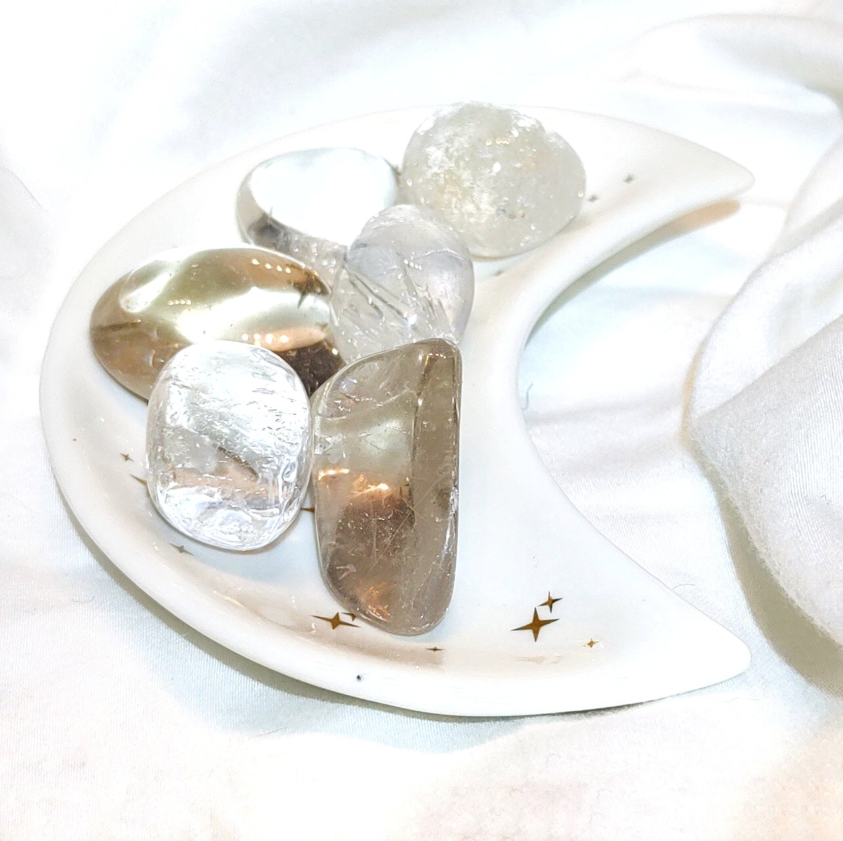 Clear Quartz tumbled stone