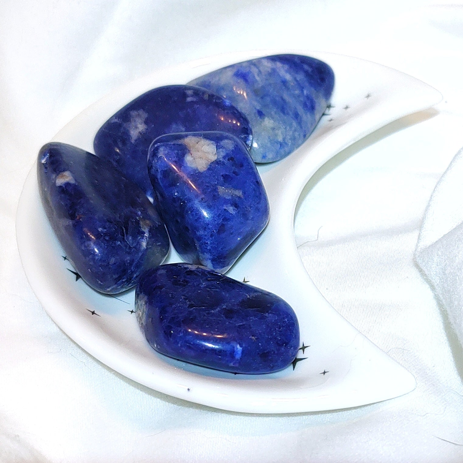 Sodalite tumbled stone