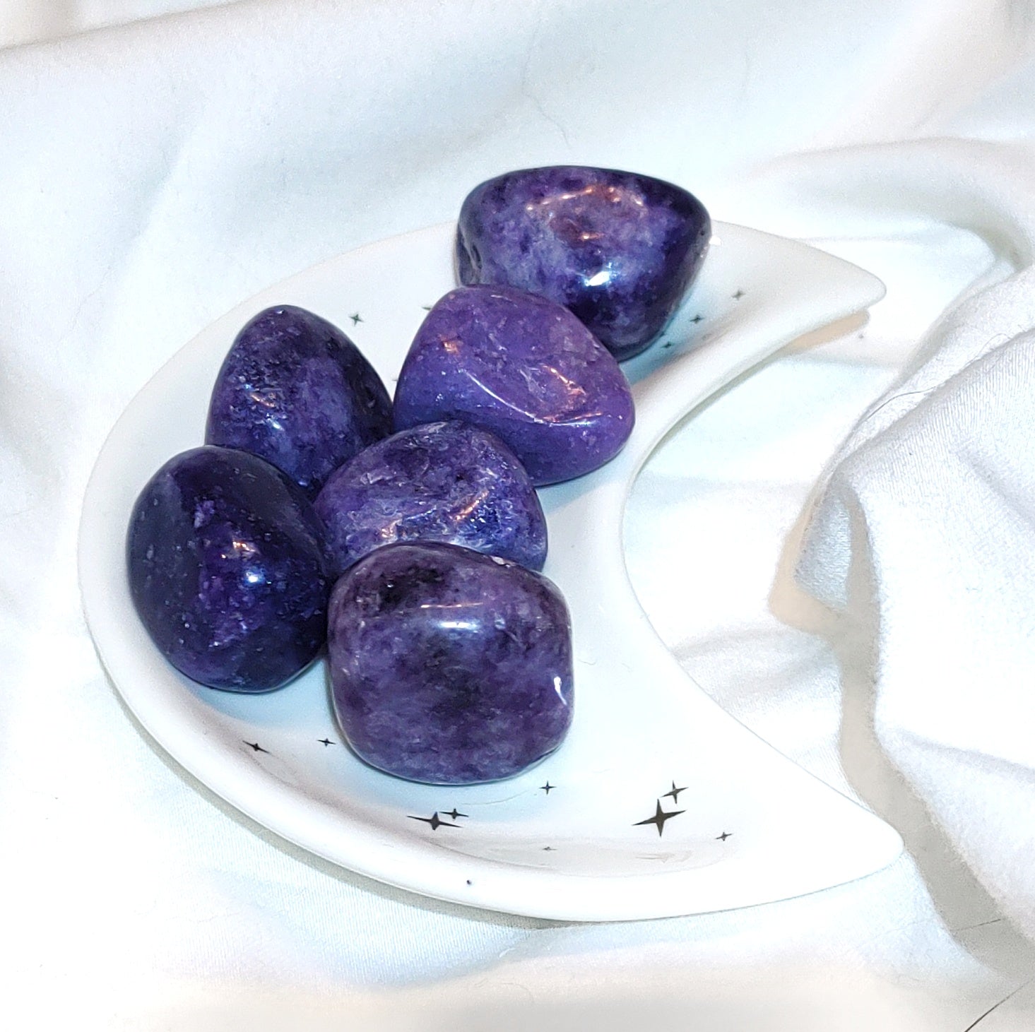 Lepidolite tumbled stone