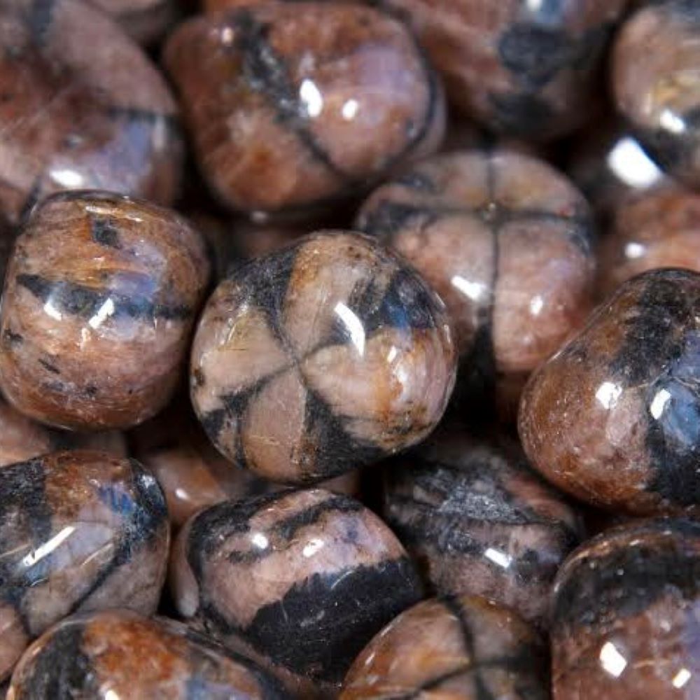 Chiastolite polished piece ~ also known as the cross stone