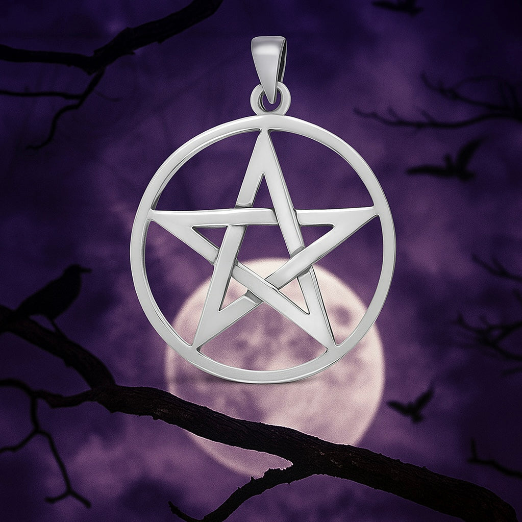 Luna Lovewitch Extra Large Sterling Silver Pentagram Pendant