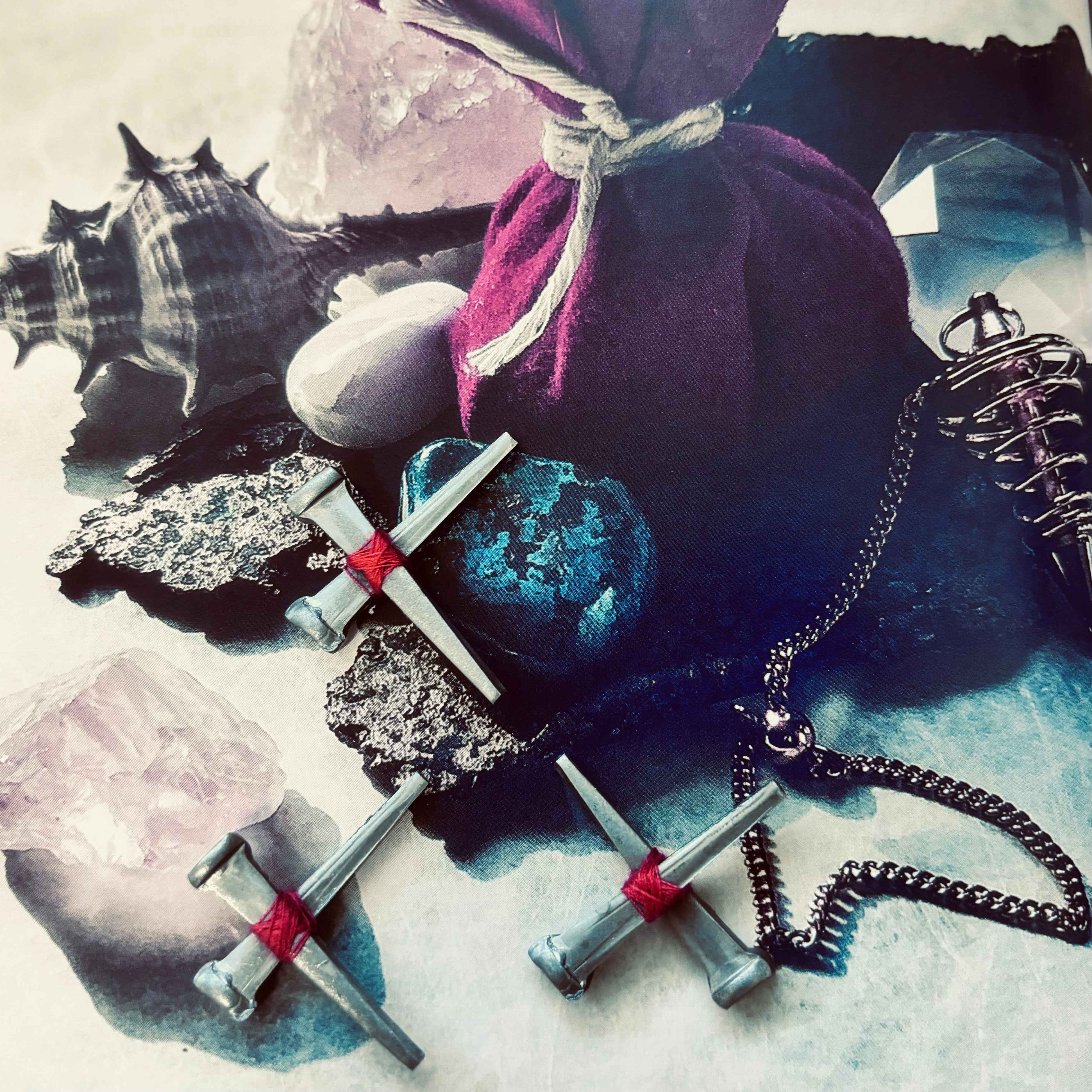 Luna Lovewitch Coffin Nail Crosses and Loose Coffin Nails