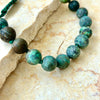 African Turquoise Adjustable Unisex Bracelet Matte Finish 10mm