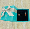 Louisa tear drop carnelian sterling silver earrings