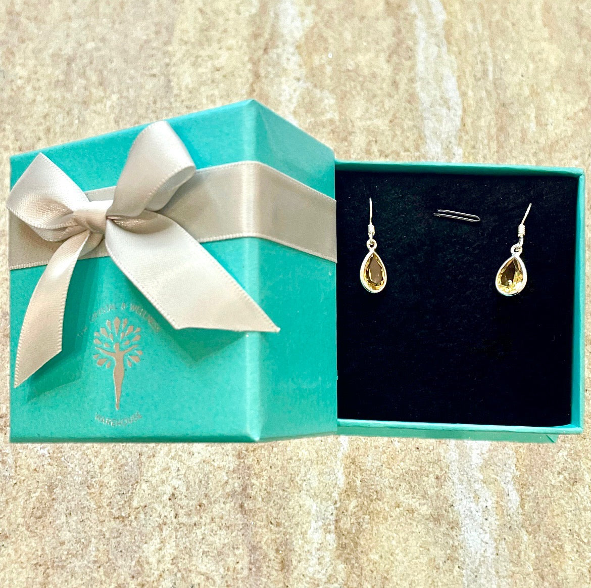 Annabelle Citrine Tear Sterling Silver Earring