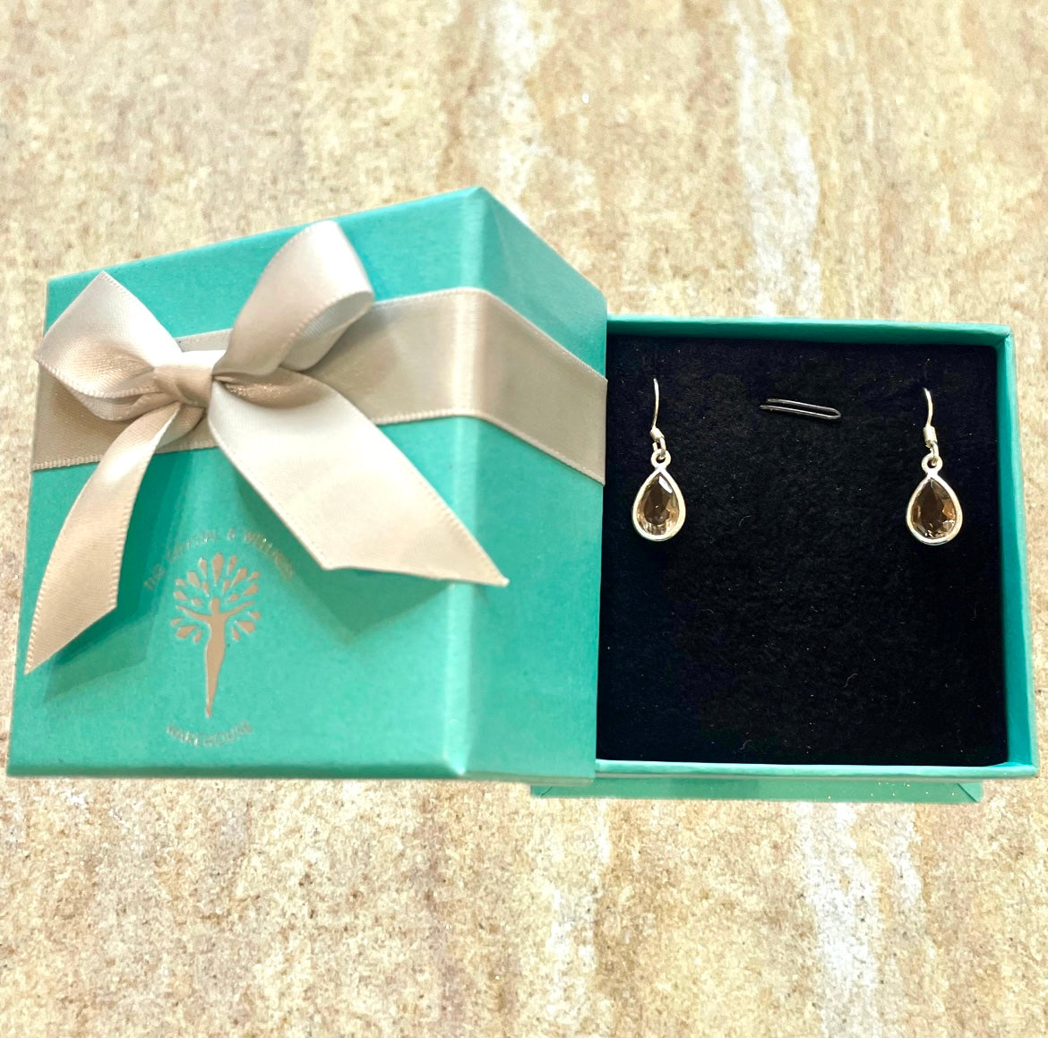 Annabelle Smoky Quartz Tear Sterling Silver Earring
