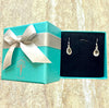 Annabelle Clear Quartz Tear Sterling Silver Earring