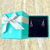Louisa Amethyst Tear Sterling Silver Earring