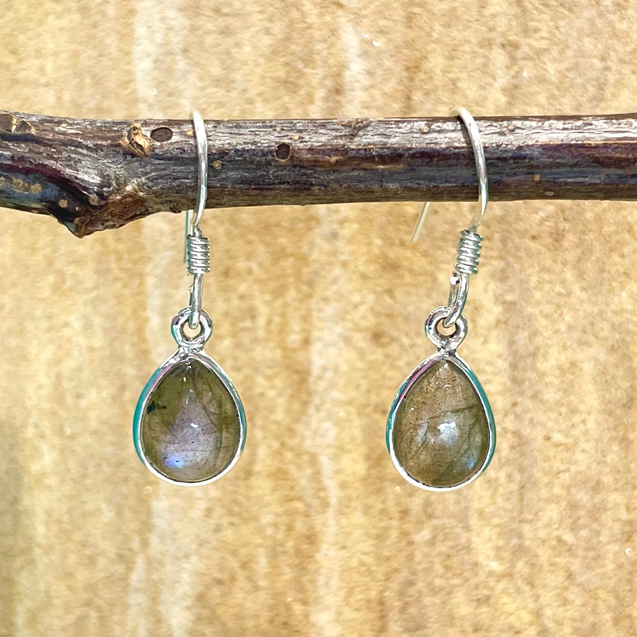 Louisa Labradorite Tear Sterling Silver Earring