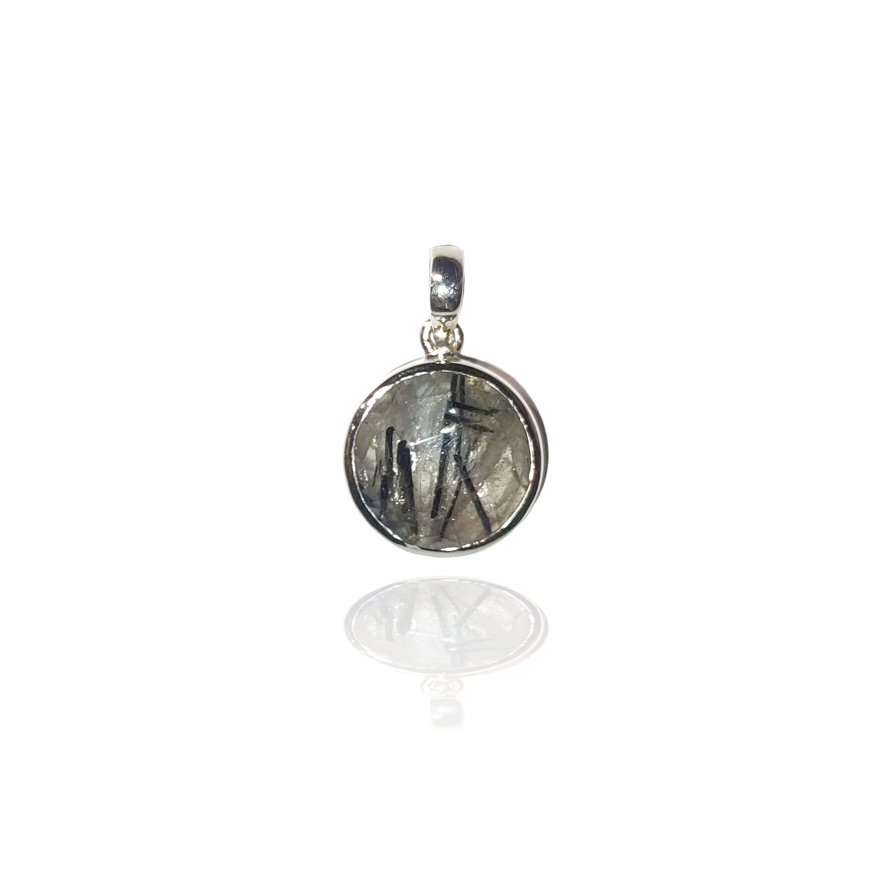 Adaline Tourmalinated Quartz pendant