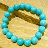 10MM Turquoise Howlite beaded bracelet