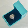 Rose Quartz oval ring in sterling silver ~ size 8