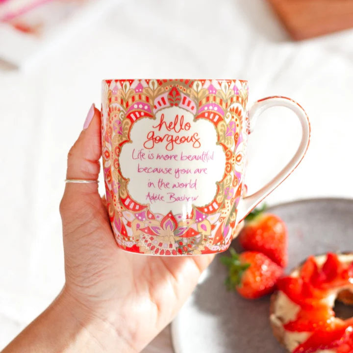 Hello Gorgeous inspiration Intrinsic mug with lovely keepsake box