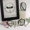 Dragonfly Charm Crystal Bracelets ~ 6mm Crystal Variety