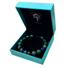 Azurite Adjustable Unisex Bracelet 10mm in luxury gift box with crystal keepsake card
