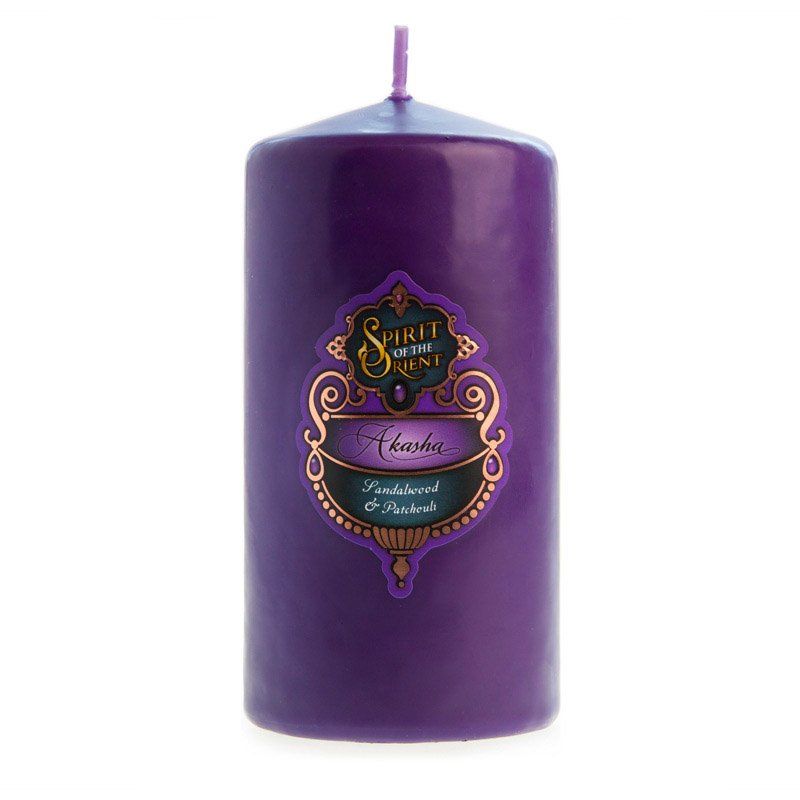 Akasha - Spirit of the Orient Pillar Candle - Medium