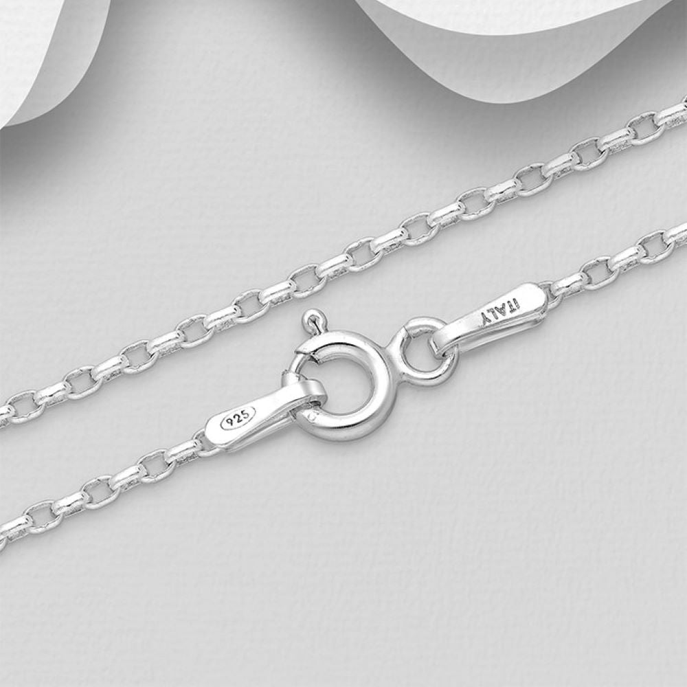 Italian sterling silver delight link 1.3mm chain in various link choices