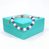 Amethyst & Blush Pearl adjustable bracelet