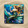 Embossed Mermaid coasters - Set of 4