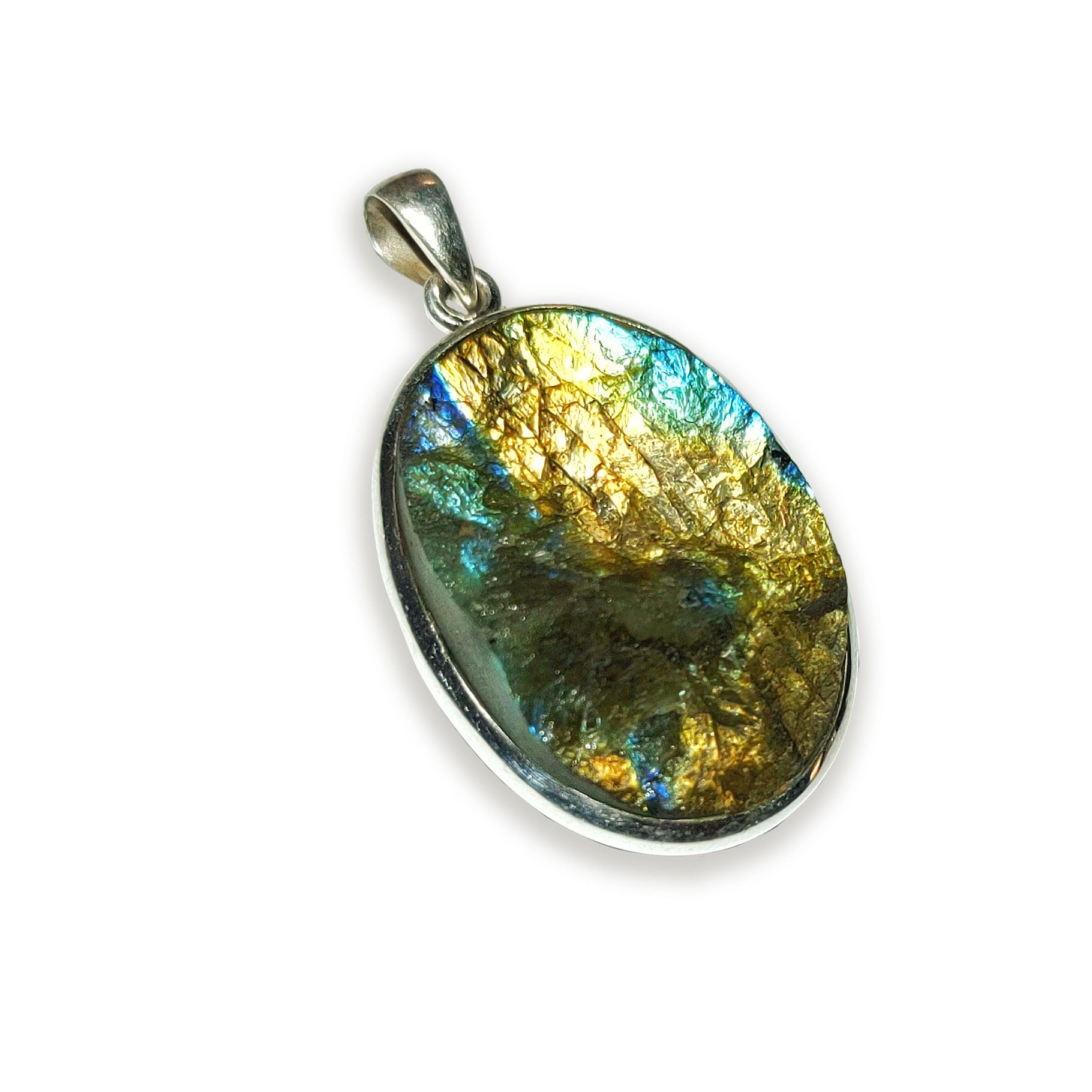 Labradorite sterling silver pendant