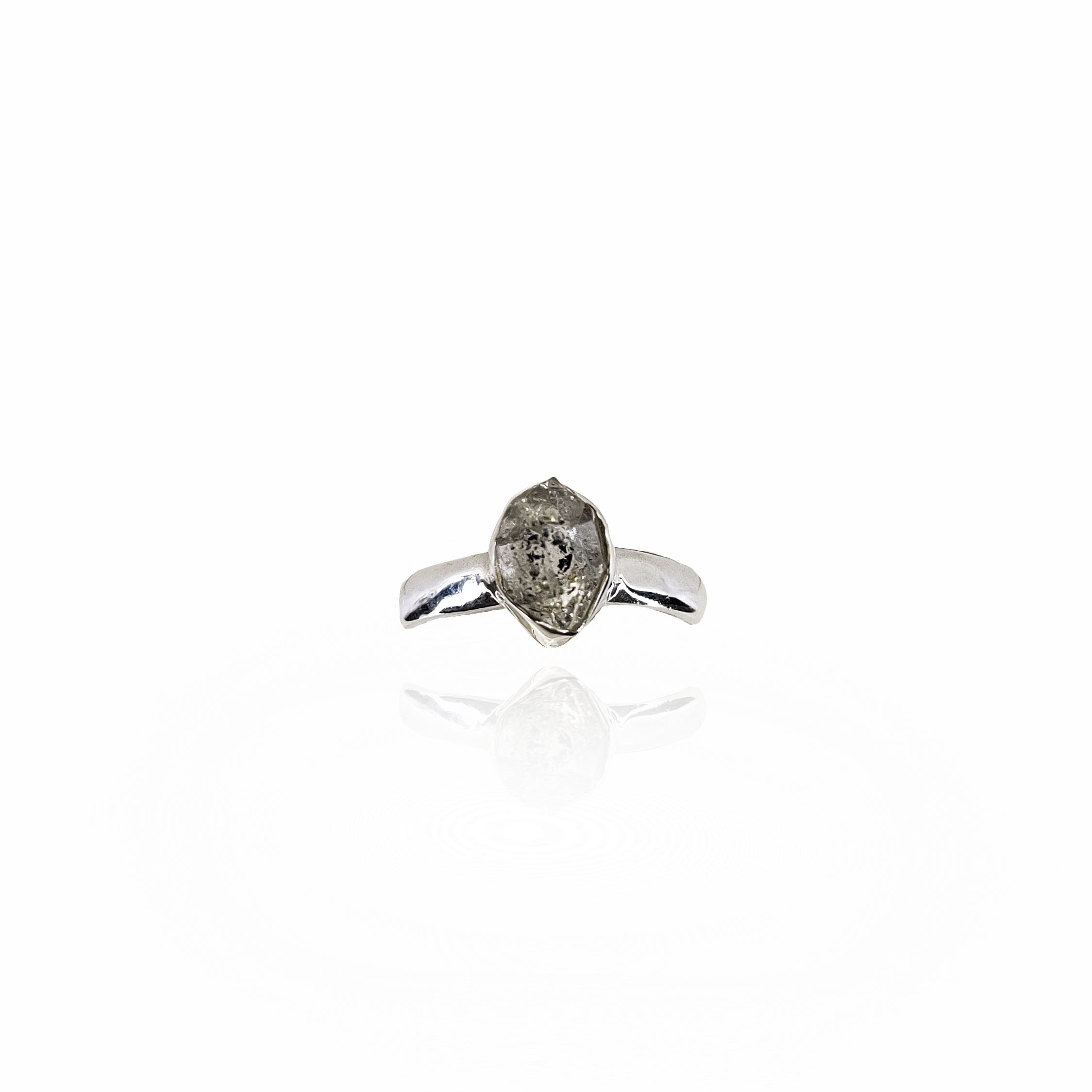 Herkimer Diamond Ring Sterling Silver - One of a kind