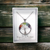 Tree of Life Chakra Necklace in white gift box