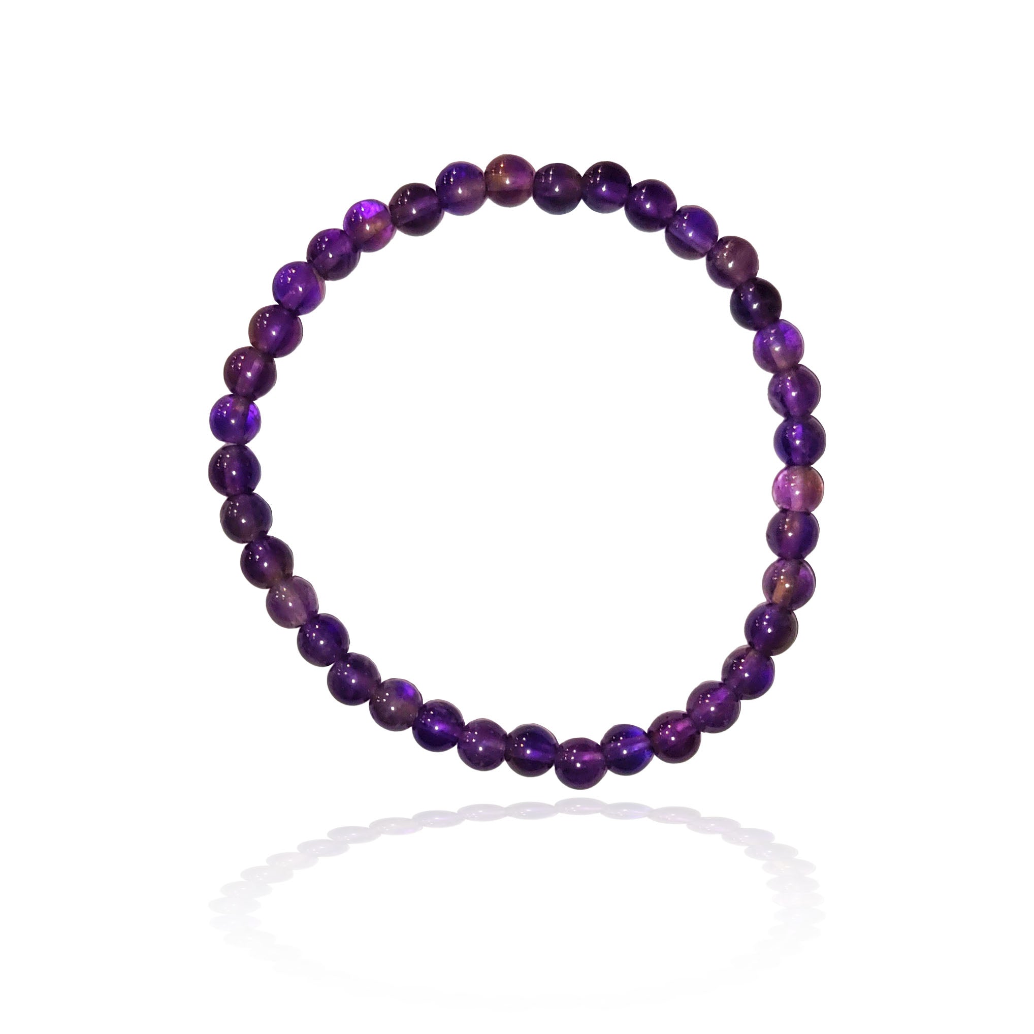 Luna Lovewitch Kids/Petite 14cm size amethyst 4mm bead stretch bracelet