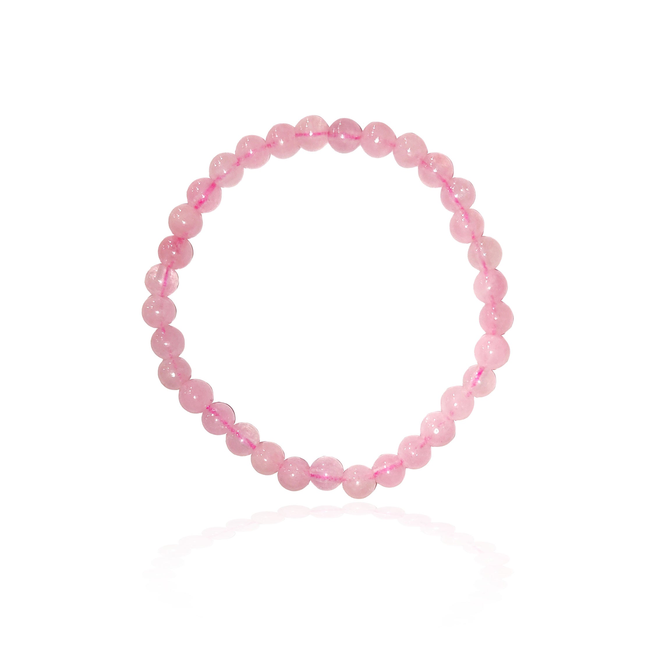 Luna Lovewitch Kids/Petite 14cm size rose quartz 4mm bead stretch bracelet