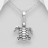 Sterling silver turtle charm with lovely detail