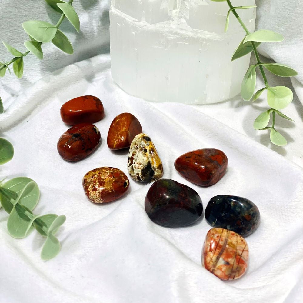 African bloodstone tumble