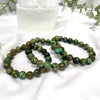 African turquoise bead bracelet 10mm polished