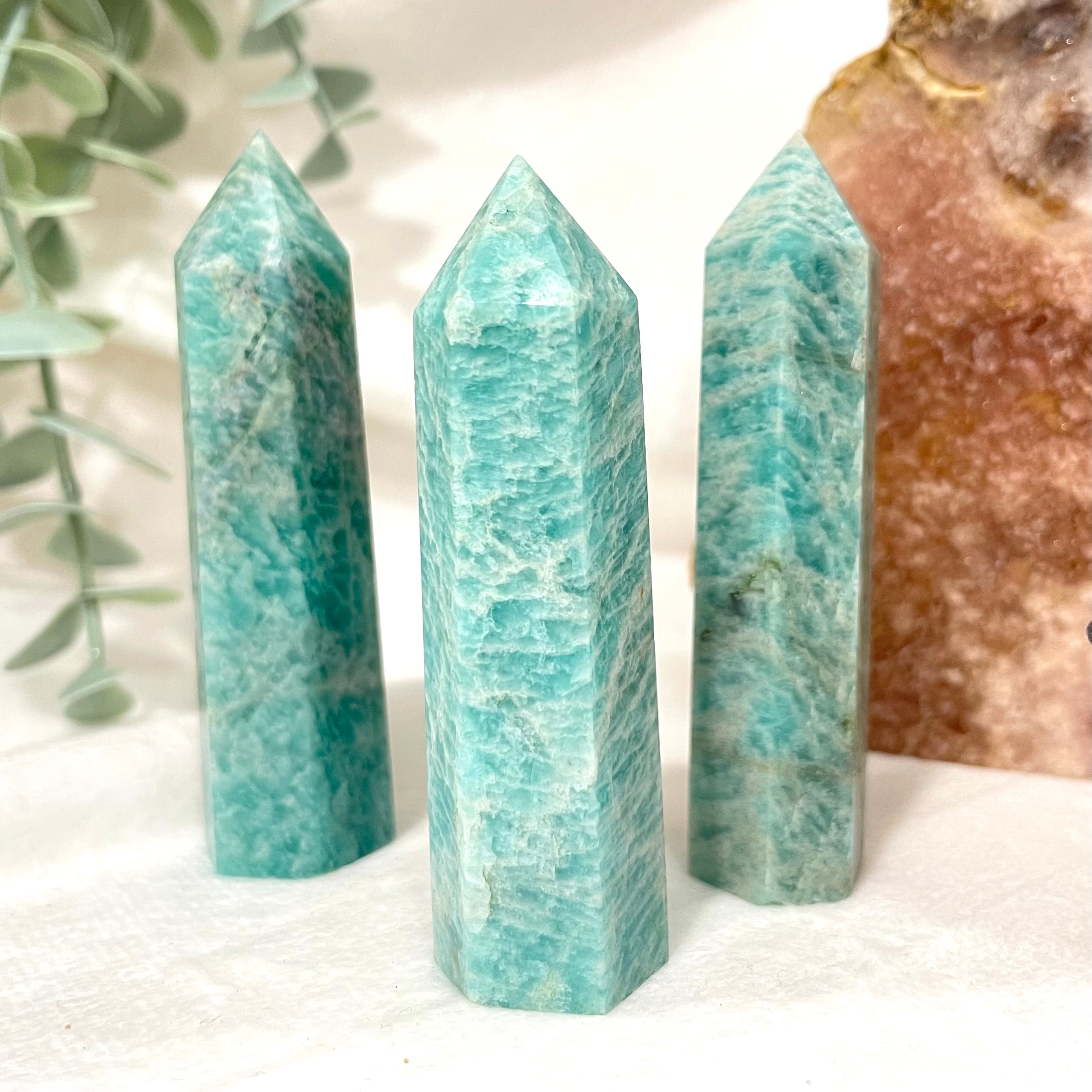 Amazonite Generator Crystals The Crystal and Wellness Warehouse 