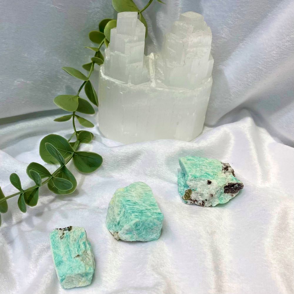 Amazonite natural chunks various sizes