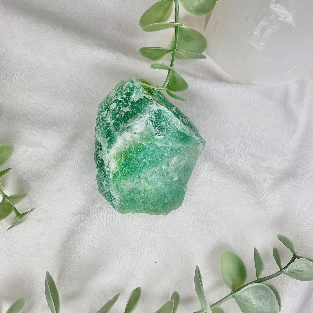 Green aventurine natural Chunks various sizes to choose from