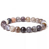 Botswana agate polished bead bracelet 8mm Bracelets The Crystal and Wellness Warehouse 