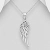 Celtic knot angel wing silver pendant Charms & Pendants The Crystal and Wellness Warehouse 