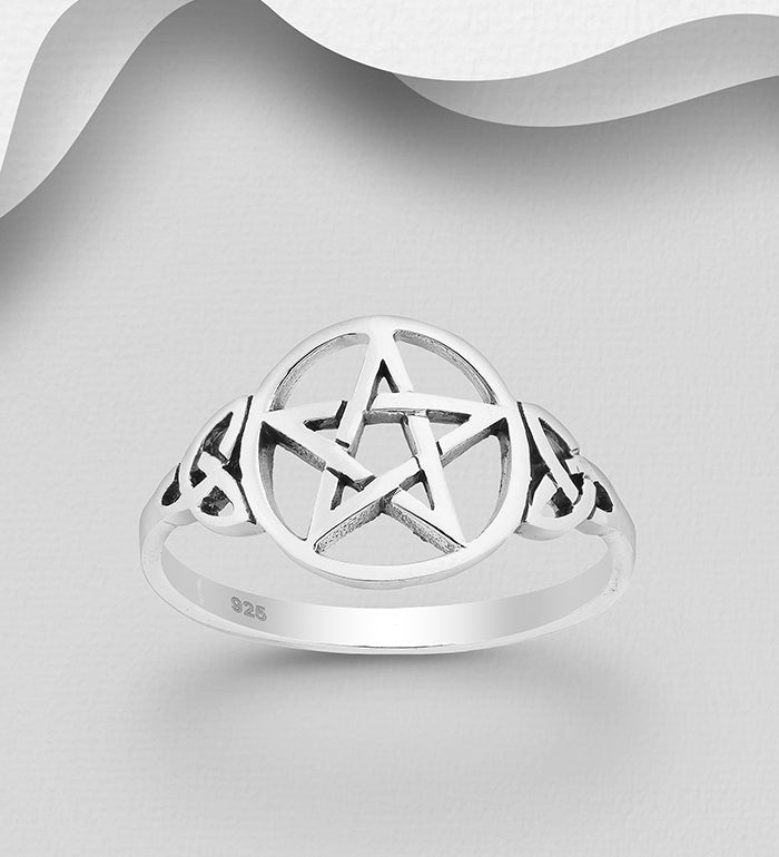 Celtic pentagram ring Rings The Crystal and Wellness Warehouse 