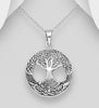 Celtic tree of life pendant in sterling silver Charms & Pendants The Crystal and Wellness Warehouse 
