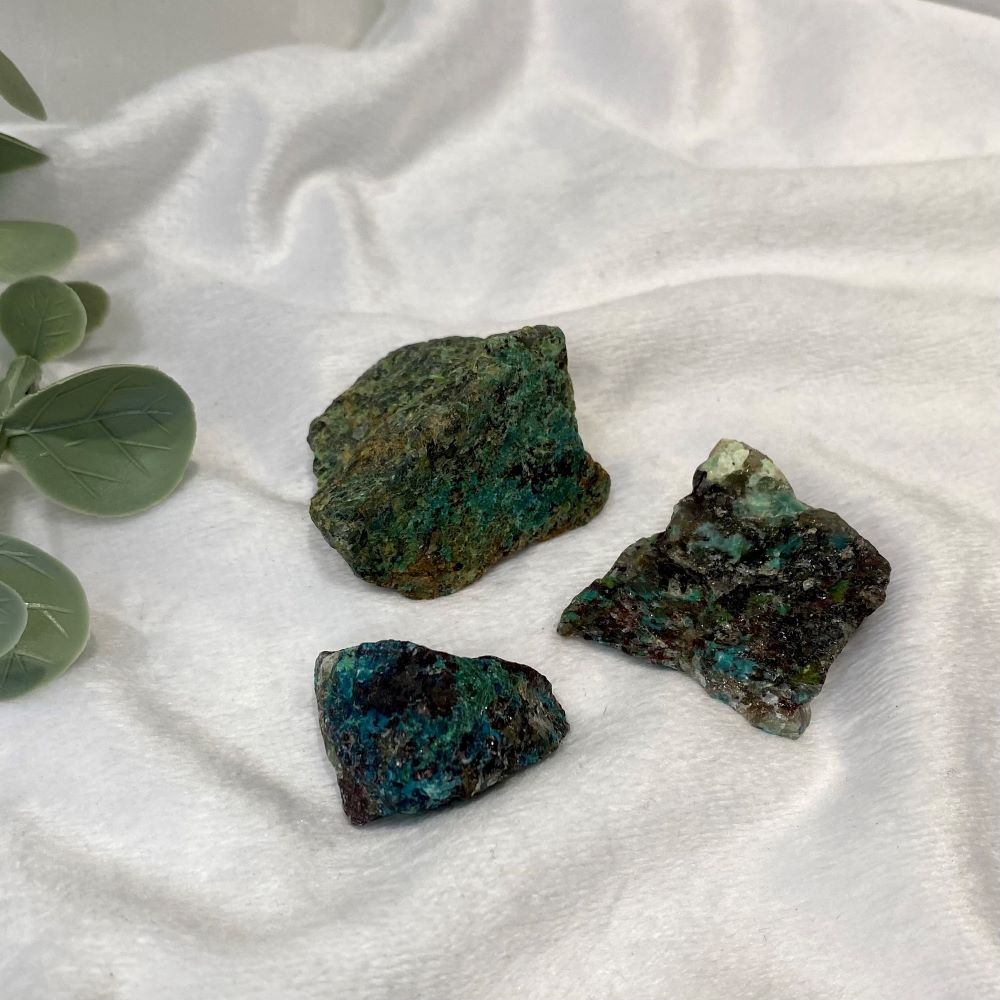 Chrysocolla natural chunks various sizes