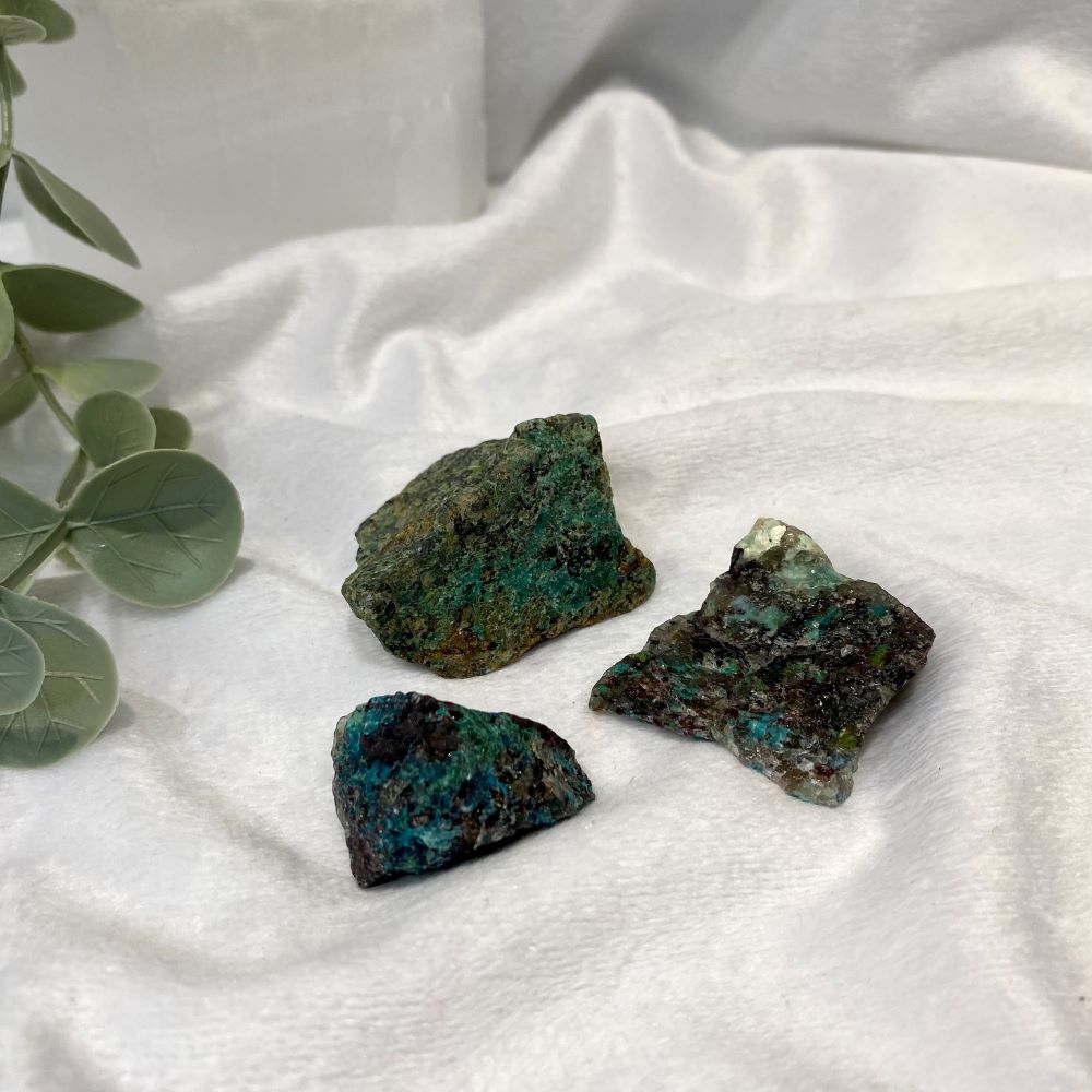 Chrysocolla natural chunks various sizes